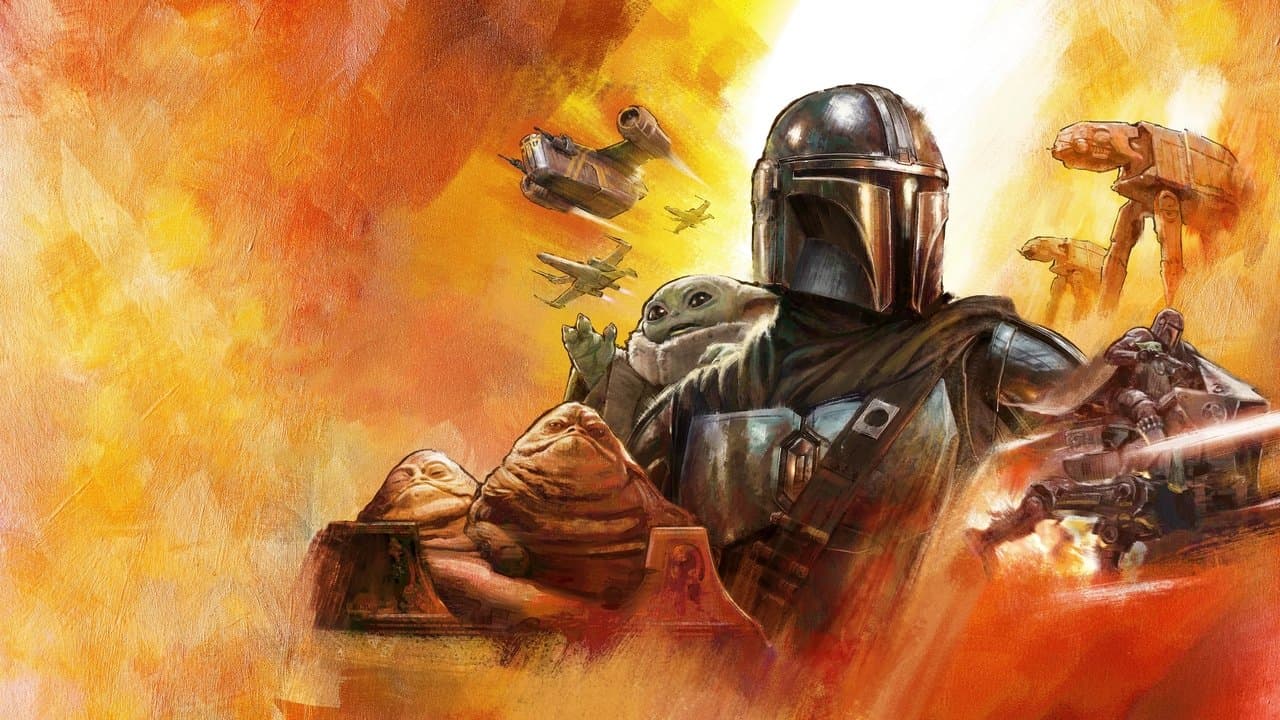 The Mandalorian and Grogu backdrop